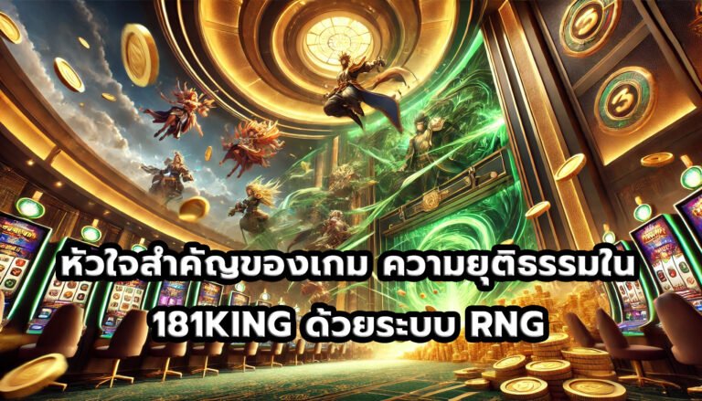 หัวใจสำคัญของเกม ความยุติธรรมใน 181KINGด้วยระบบ RNG-10
